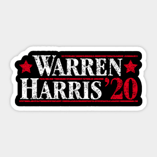 Elizabeth Warren and Kamala Harris on the one ticket? Sticker